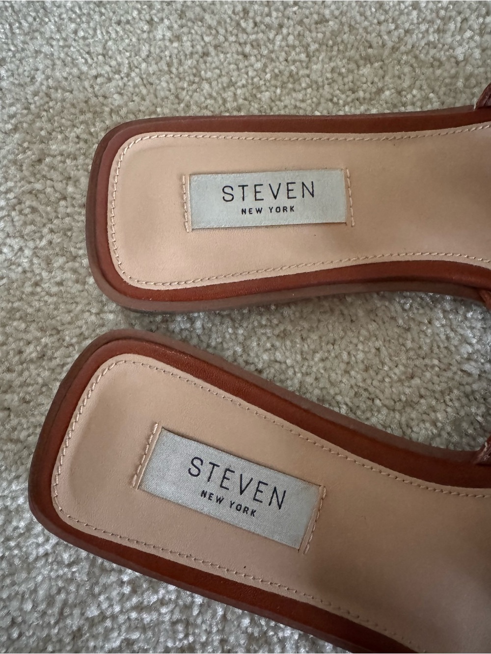 H-Style Cutout Cognac Slide Sandals - Picture 5 of 9